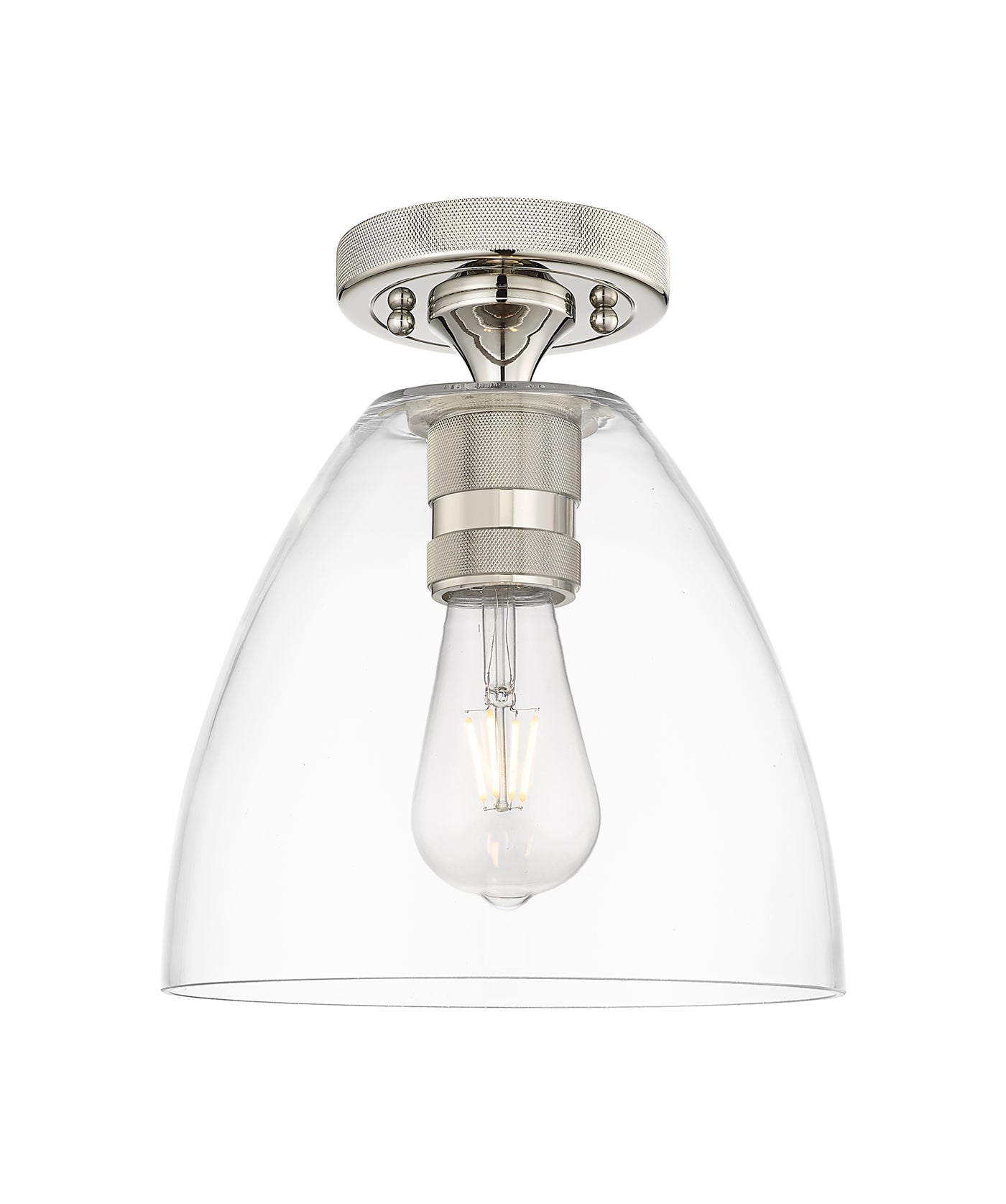 Downtown Flush Mount Satin Nickel 7.5 Inch