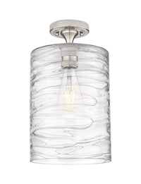 Downtown Flush Mount Satin Nickel Brass