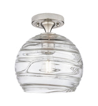 Downtown Flush Mount Satin Nickel Brass
