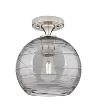 Downtown Flush Mount Satin Nickel Brass