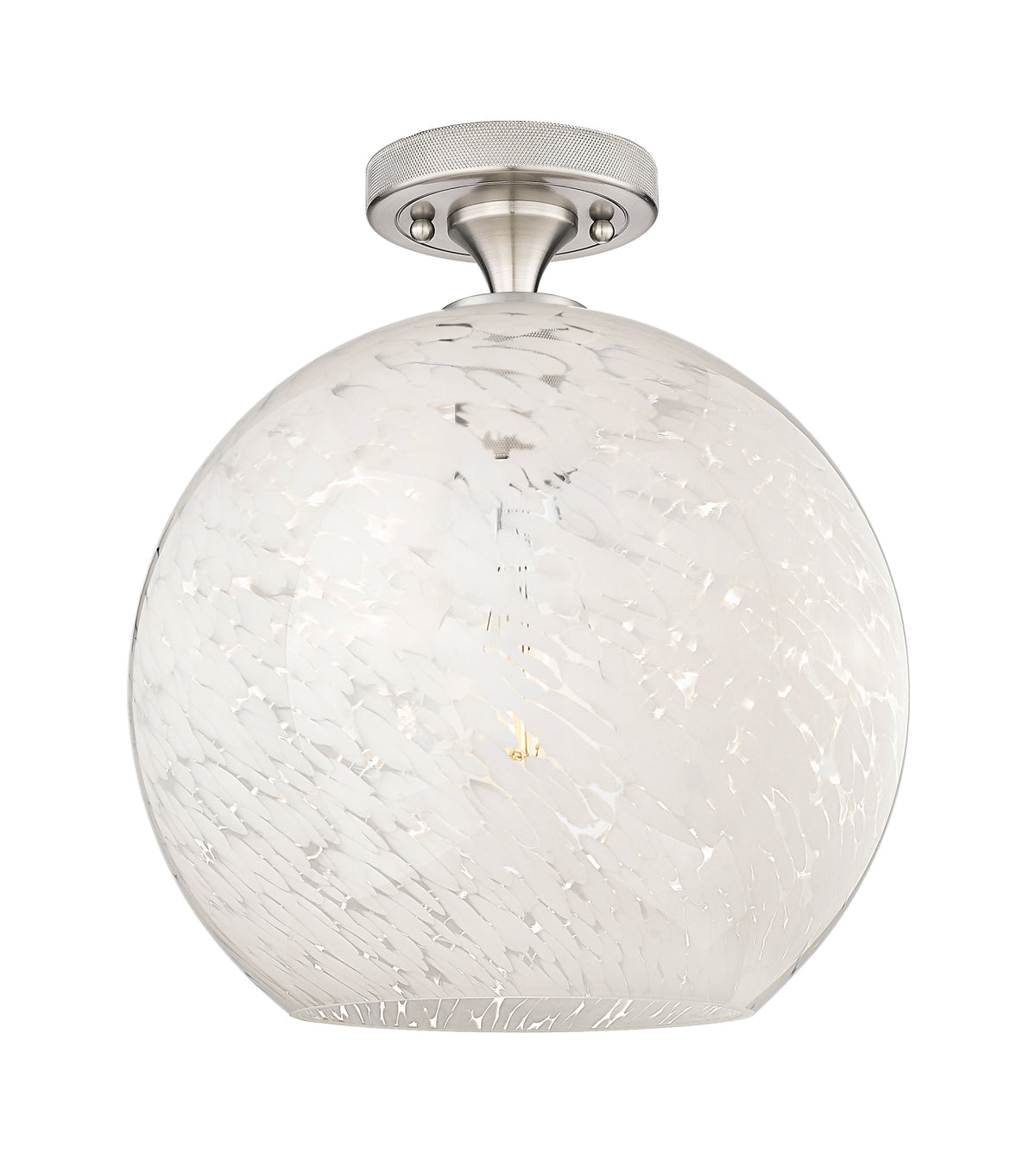 12-Inch 1-Light Semi-Flush Mount 13-Inch High