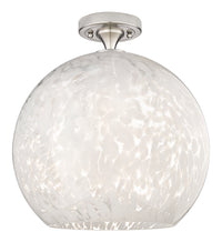 Downtown Flush Mount Satin Nickel Cast Brass