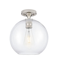 Downtown Flush Mount Satin Nickel Finish