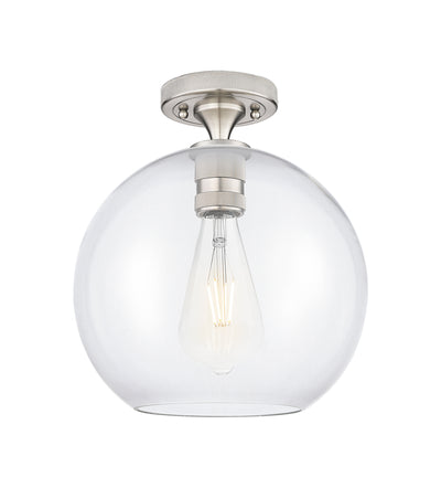 Downtown Flush Mount Satin Nickel Finish
