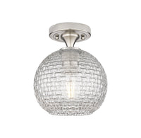 Downtown Flush Mount Satin Nickel Brass
