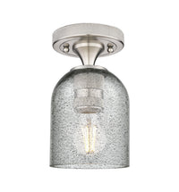 Downtown Flush Mount Satin Nickel Brass