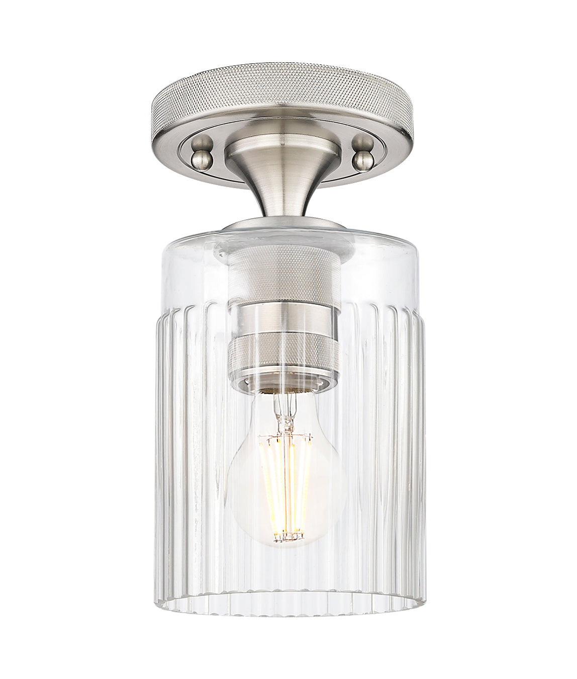 Hadley 5-Inch 1-Light Semi-Flush Mount 8.5-Inch High