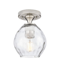 Downtown Flush Mount Satin Nickel Brass