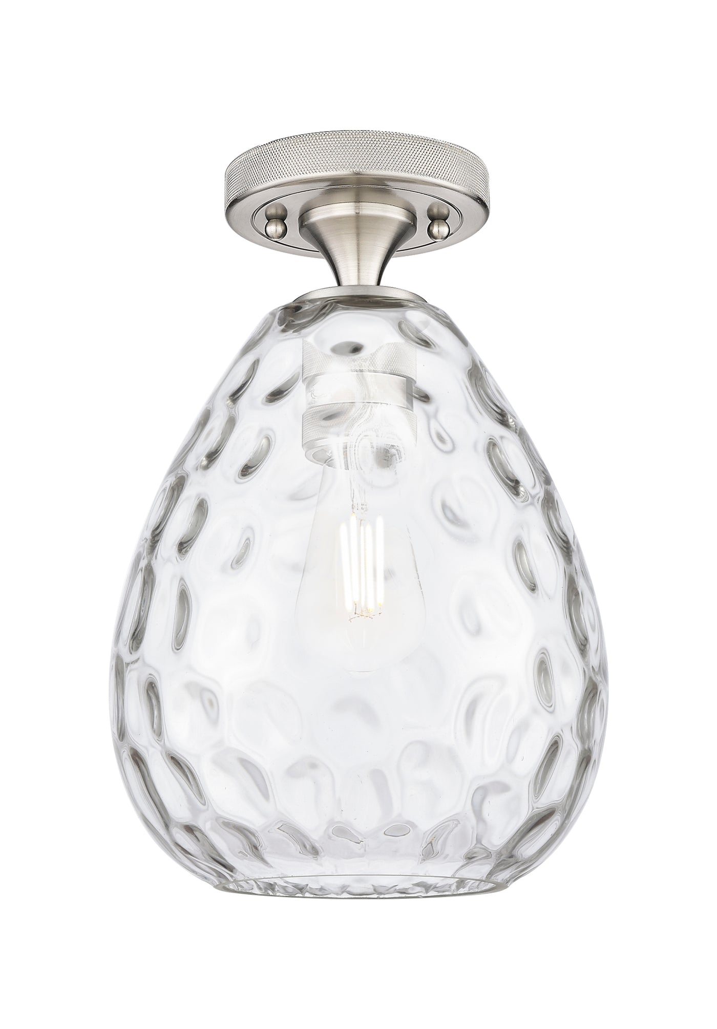 Downtown Flush Mount Satin Nickel Finish