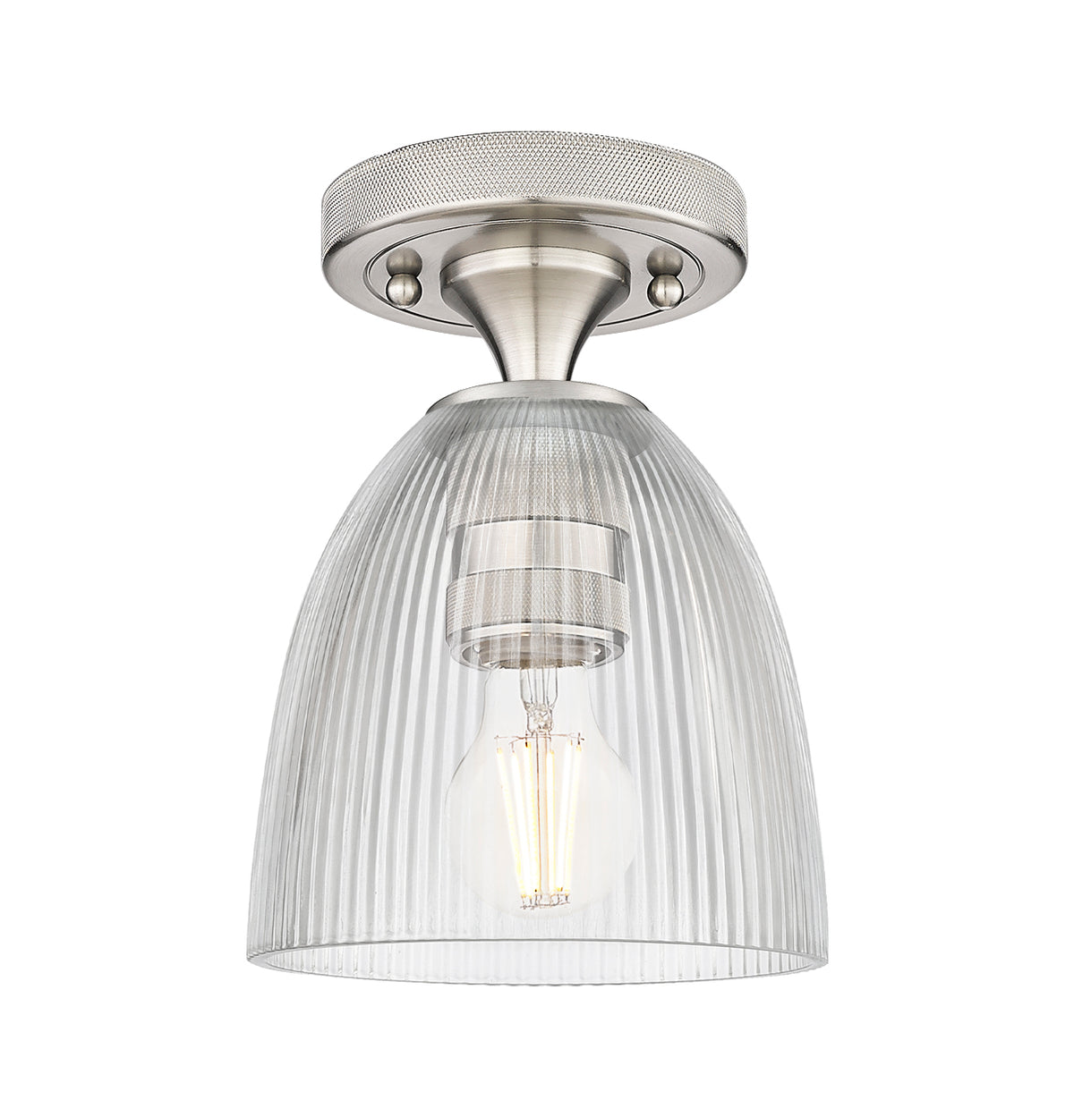 Castile 6-Inch 1-Light Semi-Flush Mount 8.5-Inch High