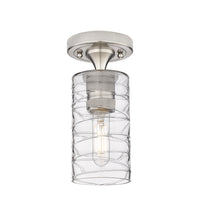 Downtown Flush Mount Satin Nickel Finish