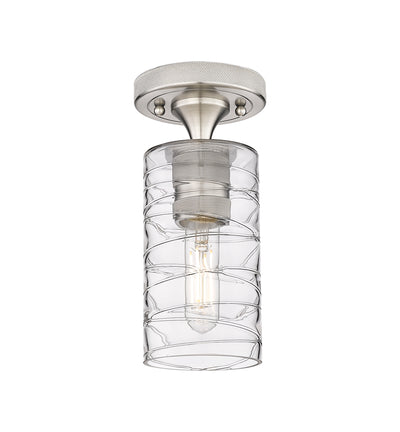 Downtown Flush Mount Satin Nickel Finish