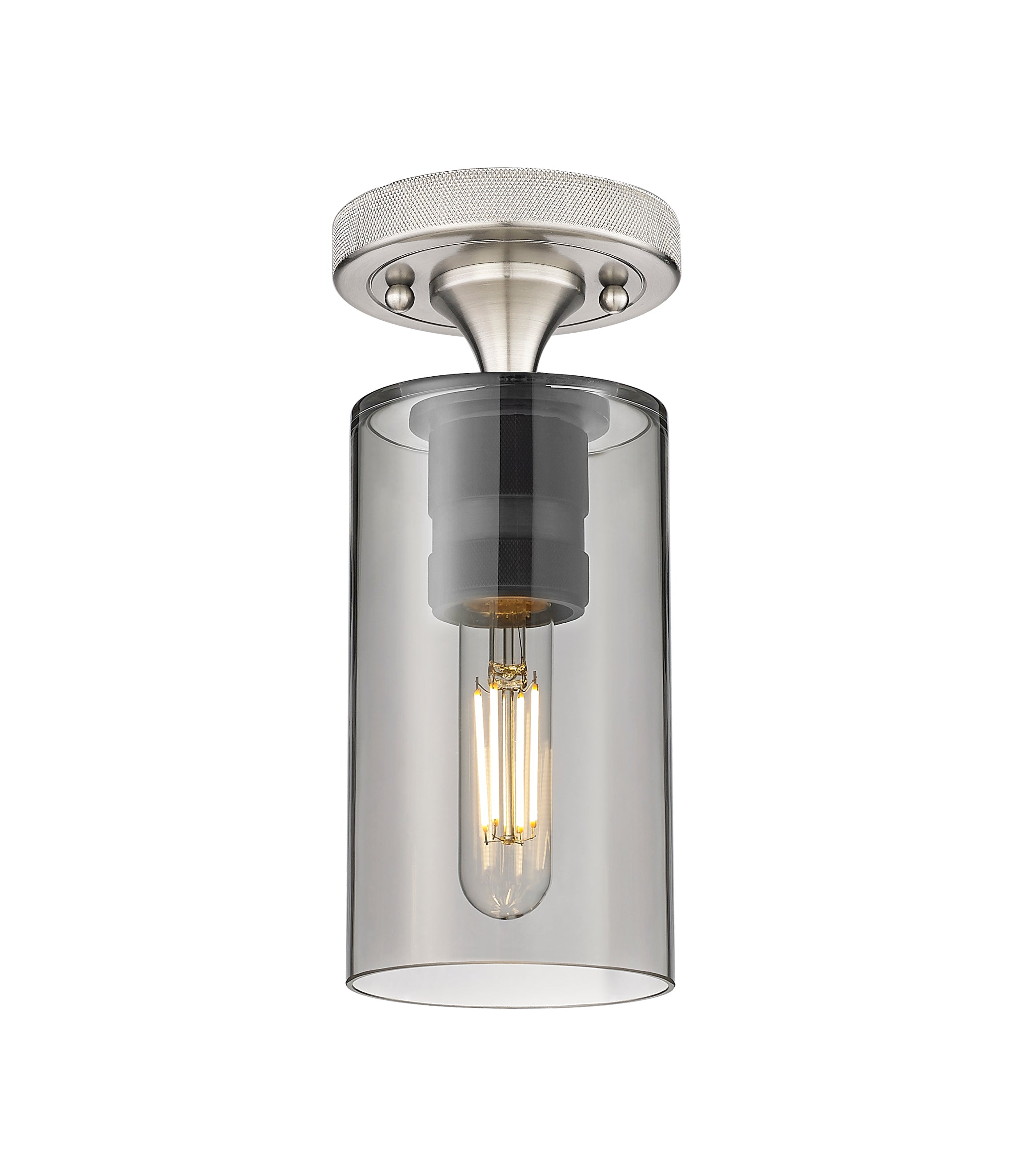 Downtown Flush Mount Satin Nickel Finish