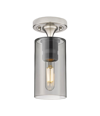 Downtown Flush Mount Satin Nickel Finish