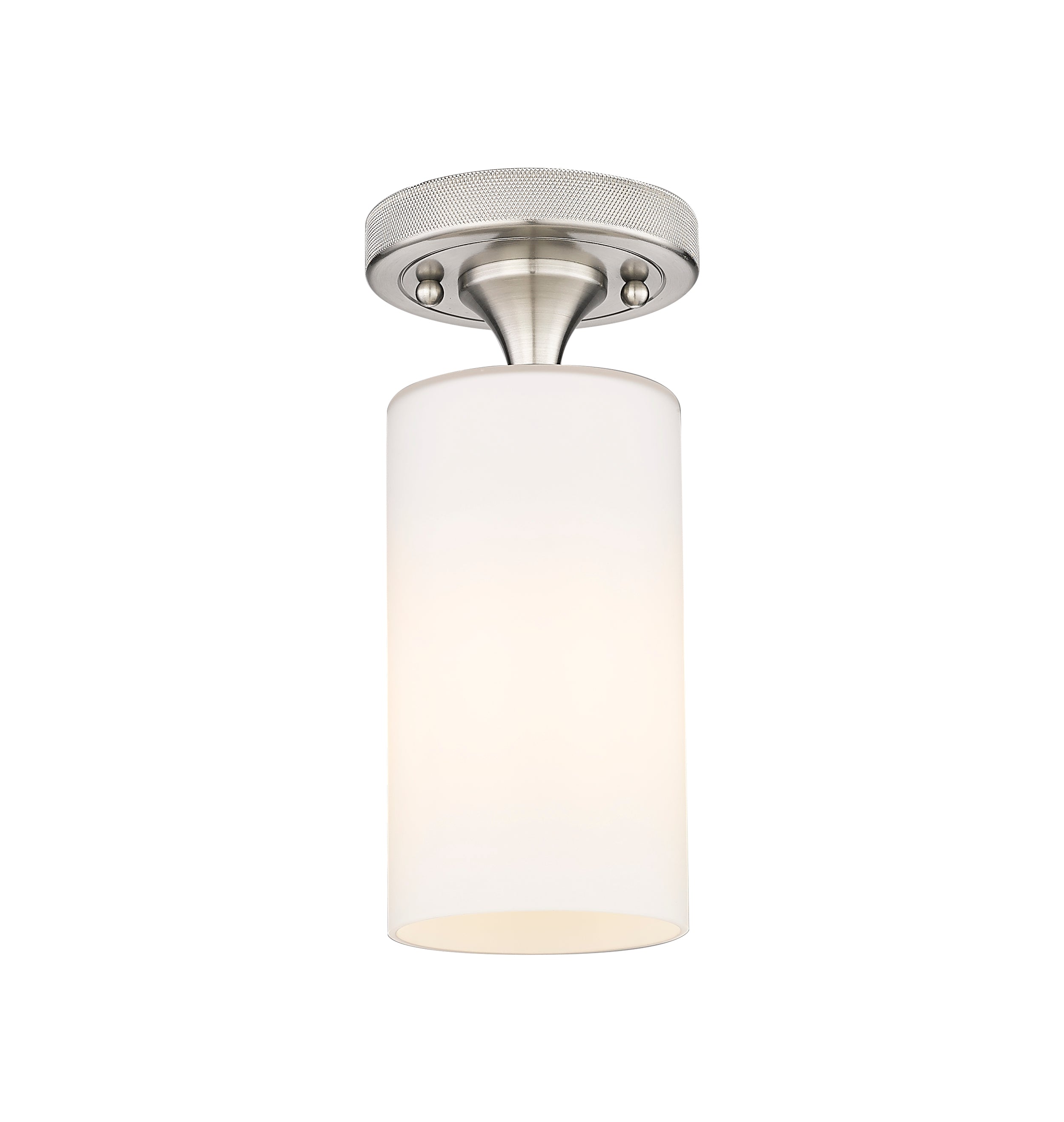 Downtown Flush Mount Satin Nickel Finish