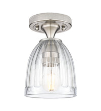 Downtown Flush Mount Satin Nickel Brass