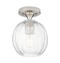 Downtown Flush Mount Satin Nickel Brass