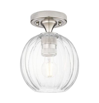 Downtown Flush Mount Satin Nickel Brass