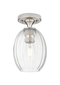 Downtown Flush Mount Satin Nickel Cast Brass