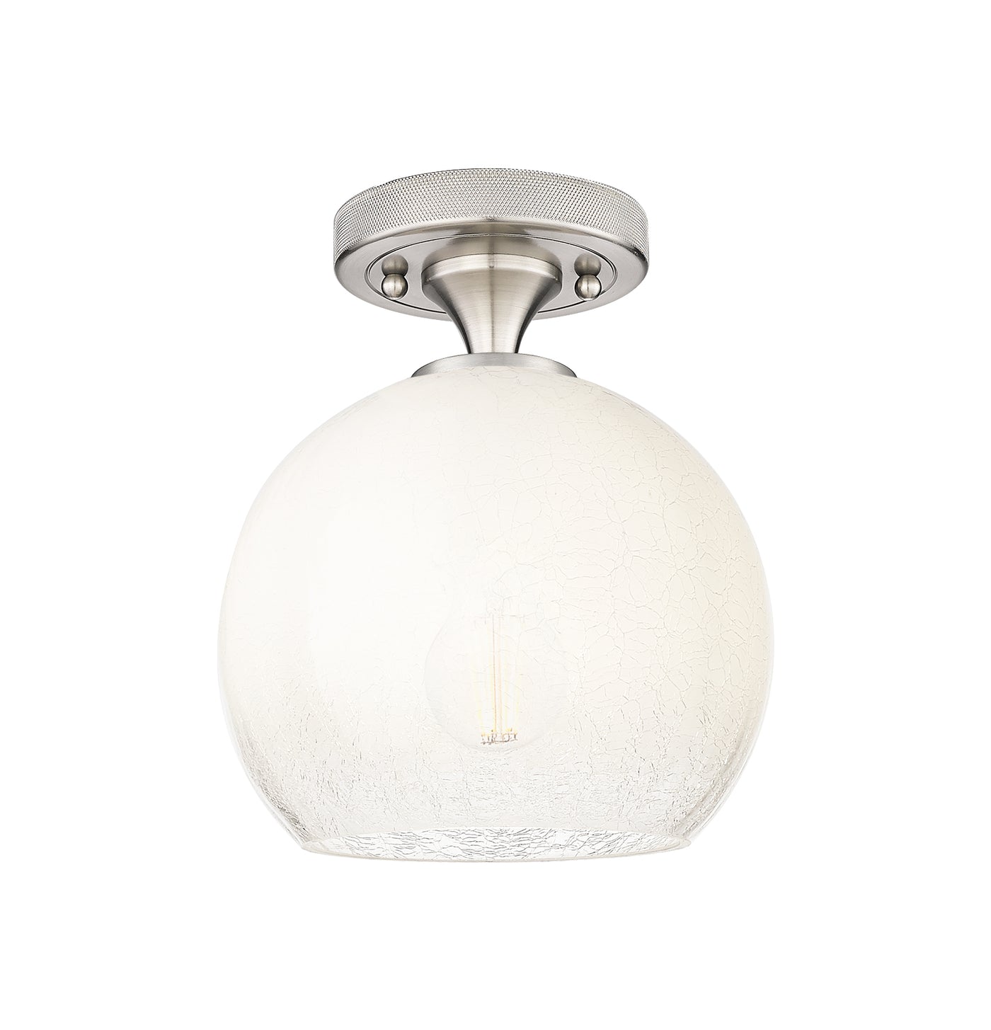 Downtown Flush Mount Satin Nickel 7 Inch