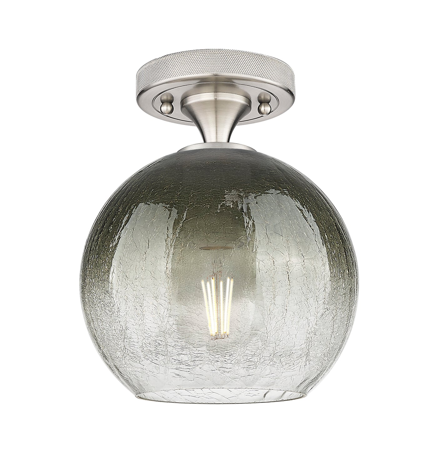 Downtown Flush Mount Satin Nickel 7 Inch