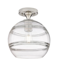 Downtown Flush Mount Satin Nickel 7 Inch