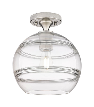 Downtown Flush Mount Satin Nickel 7 Inch