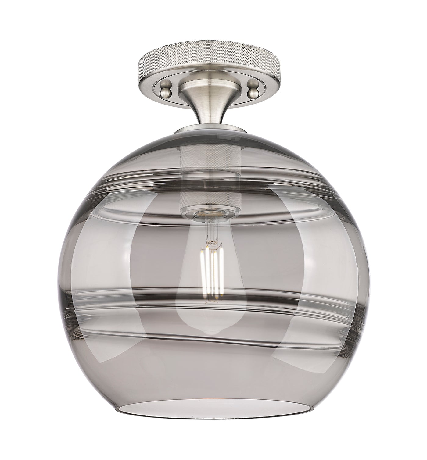 Downtown Flush Mount Satin Nickel 7 Inch