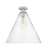 Downtown Flush Mount Satin Nickel Brass