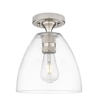 Downtown Flush Mount Satin Nickel 7.5 Inch