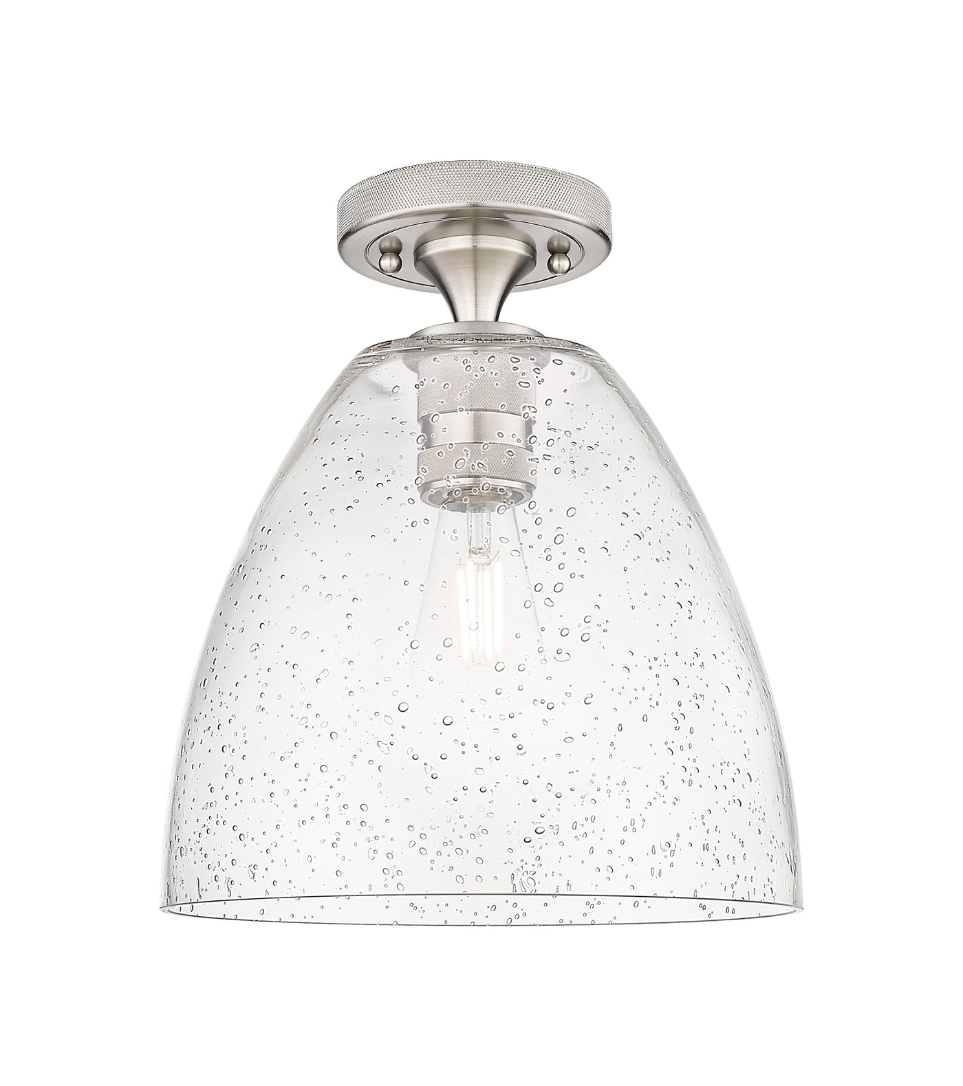 Downtown Flush Mount Satin Nickel 7.5 Inch