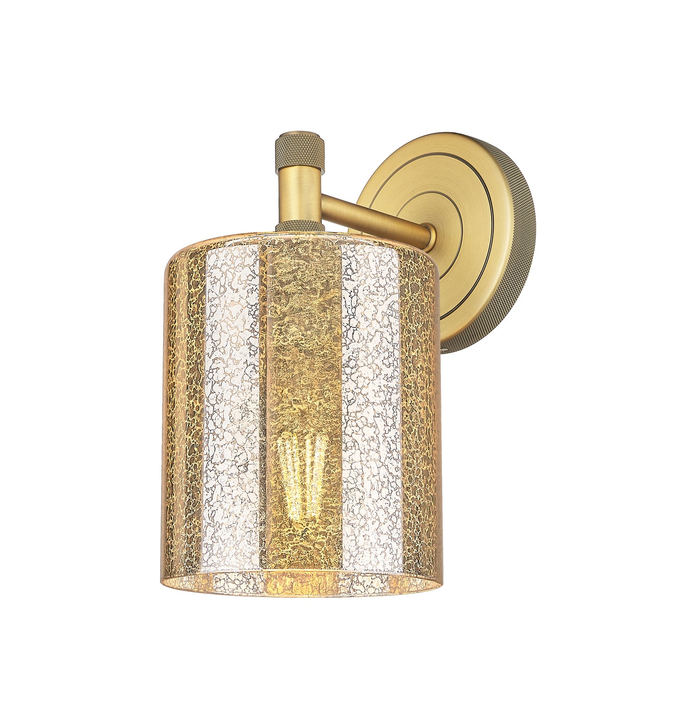 Downtown Urban Sconce Cast Brass Glass