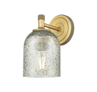 Downtown Urban Sconce Glass Brass Steel