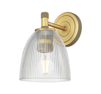 Downtown Urban Sconce Cast Brass Glass