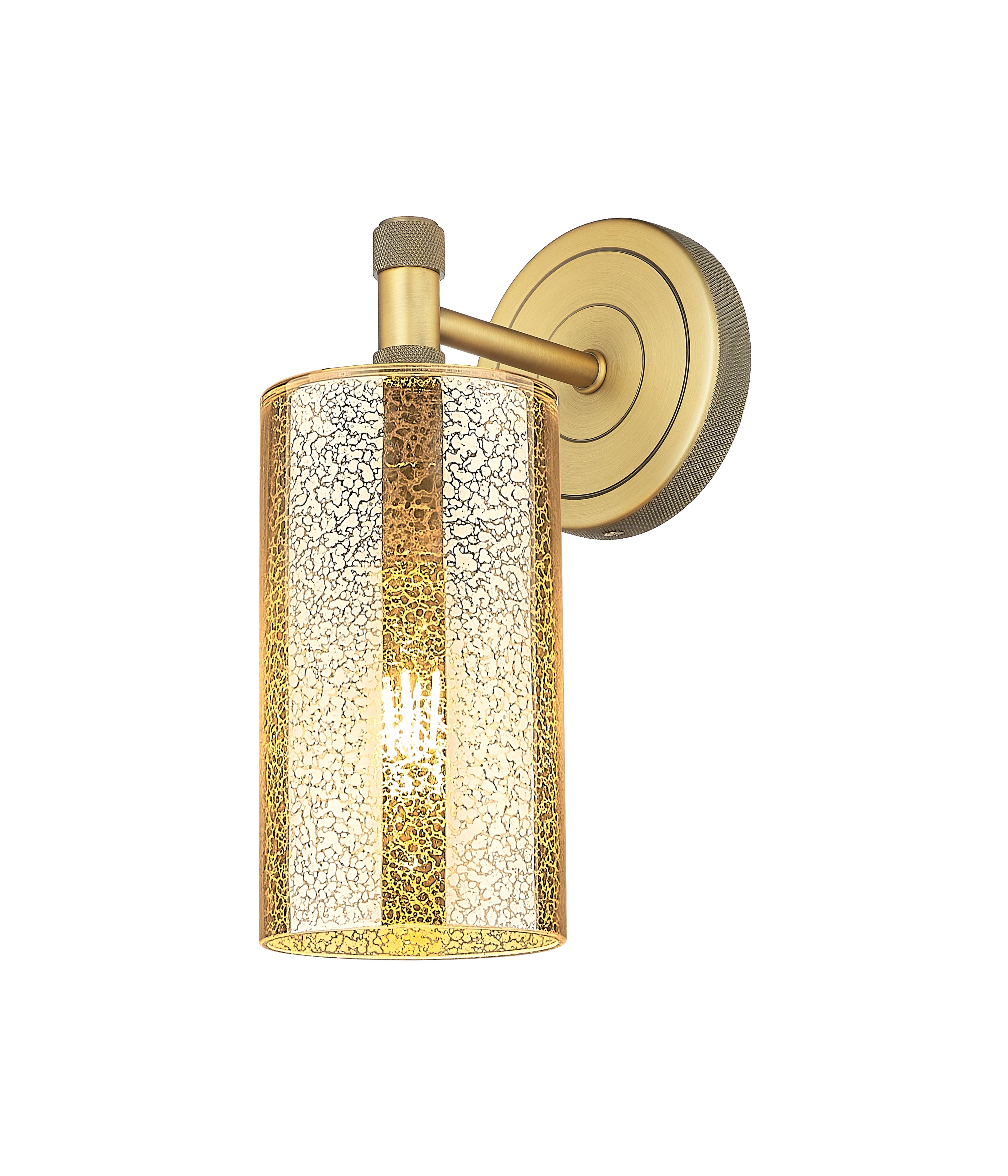 Downtown Urban Sconce Cast Brass Glass