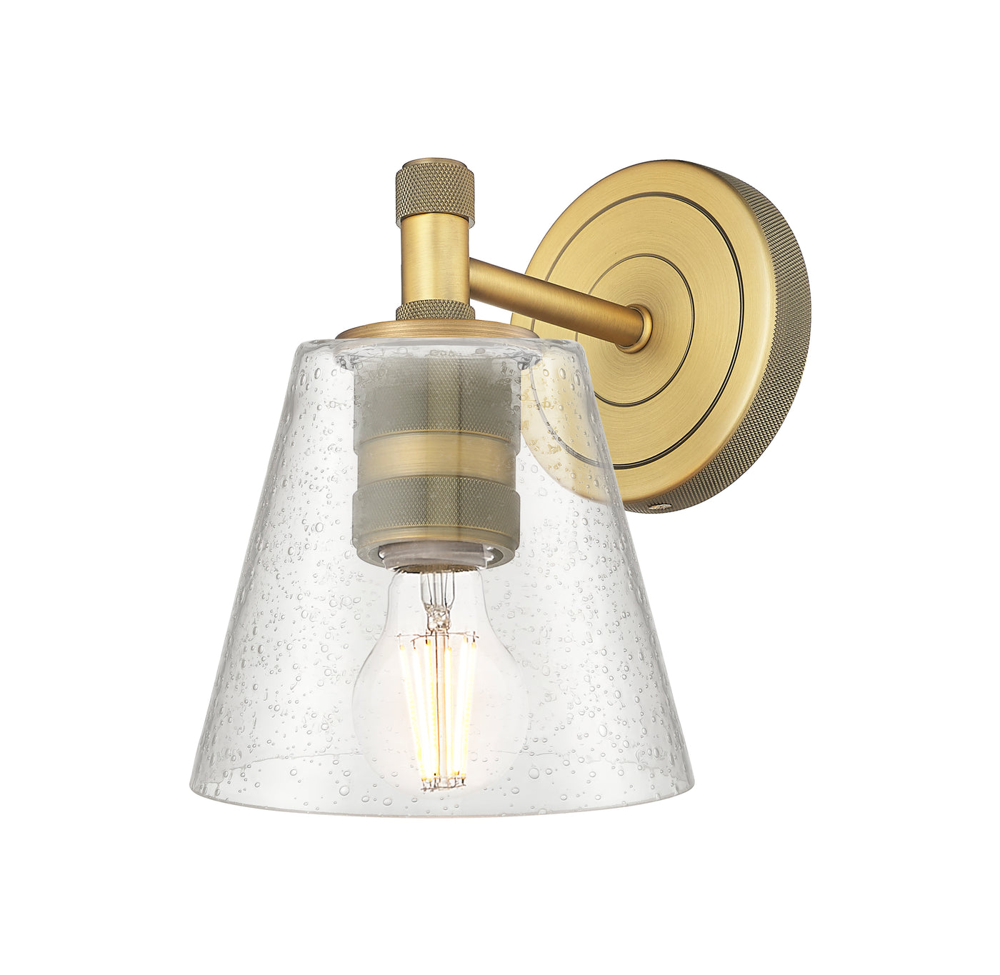 Downtown Urban Sconce Cast Brass Finish