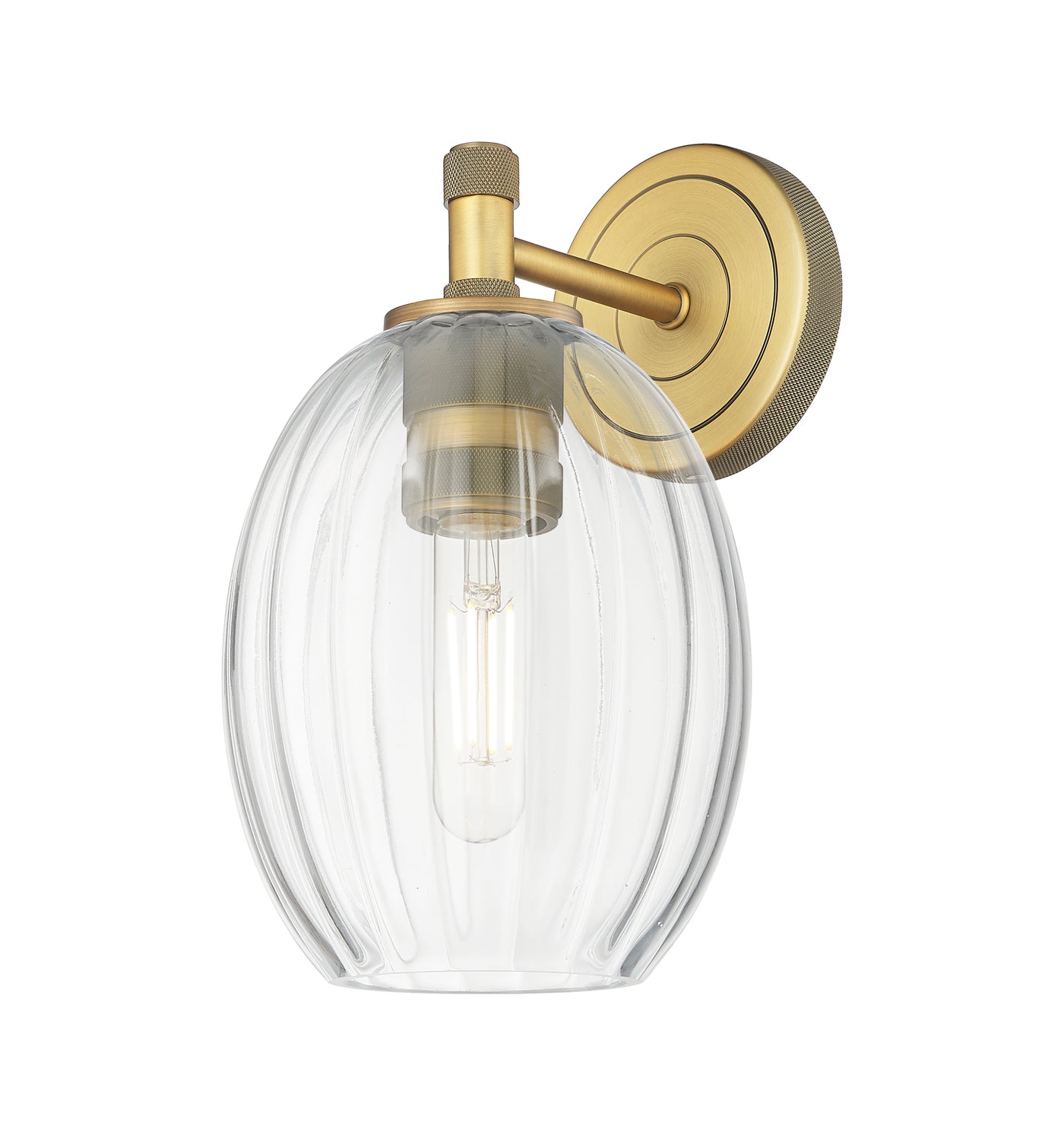 Downtown Urban Sconce Cast Brass Steel