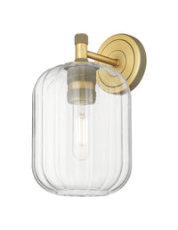 Downtown Urban Sconce Cast Brass Glass