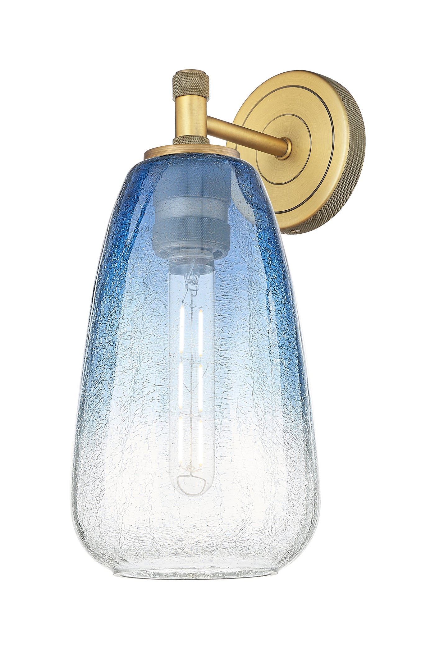Downtown Urban Sconce Cast Brass Glass