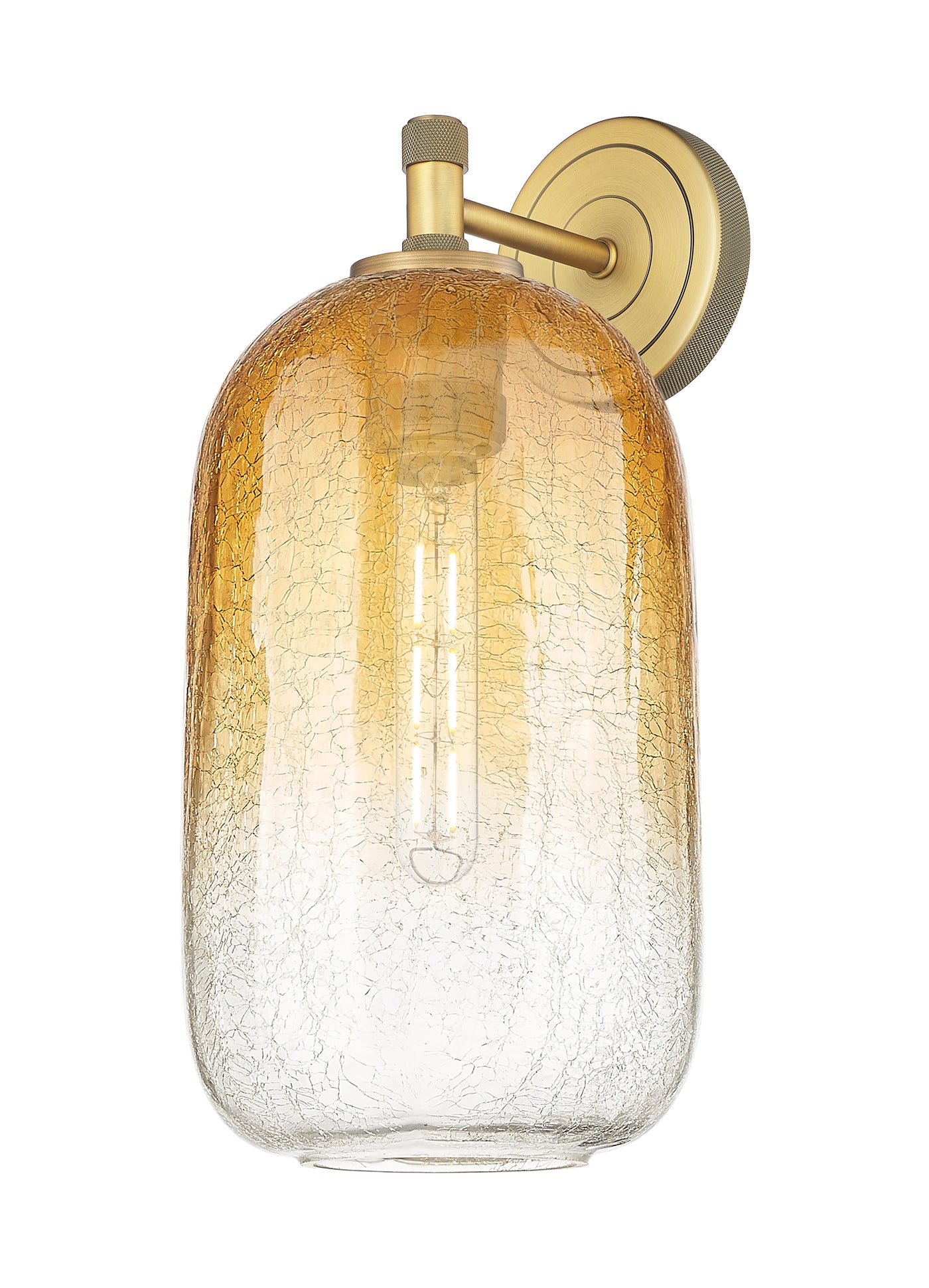 Downtown Urban Sconce Cast Brass Glass