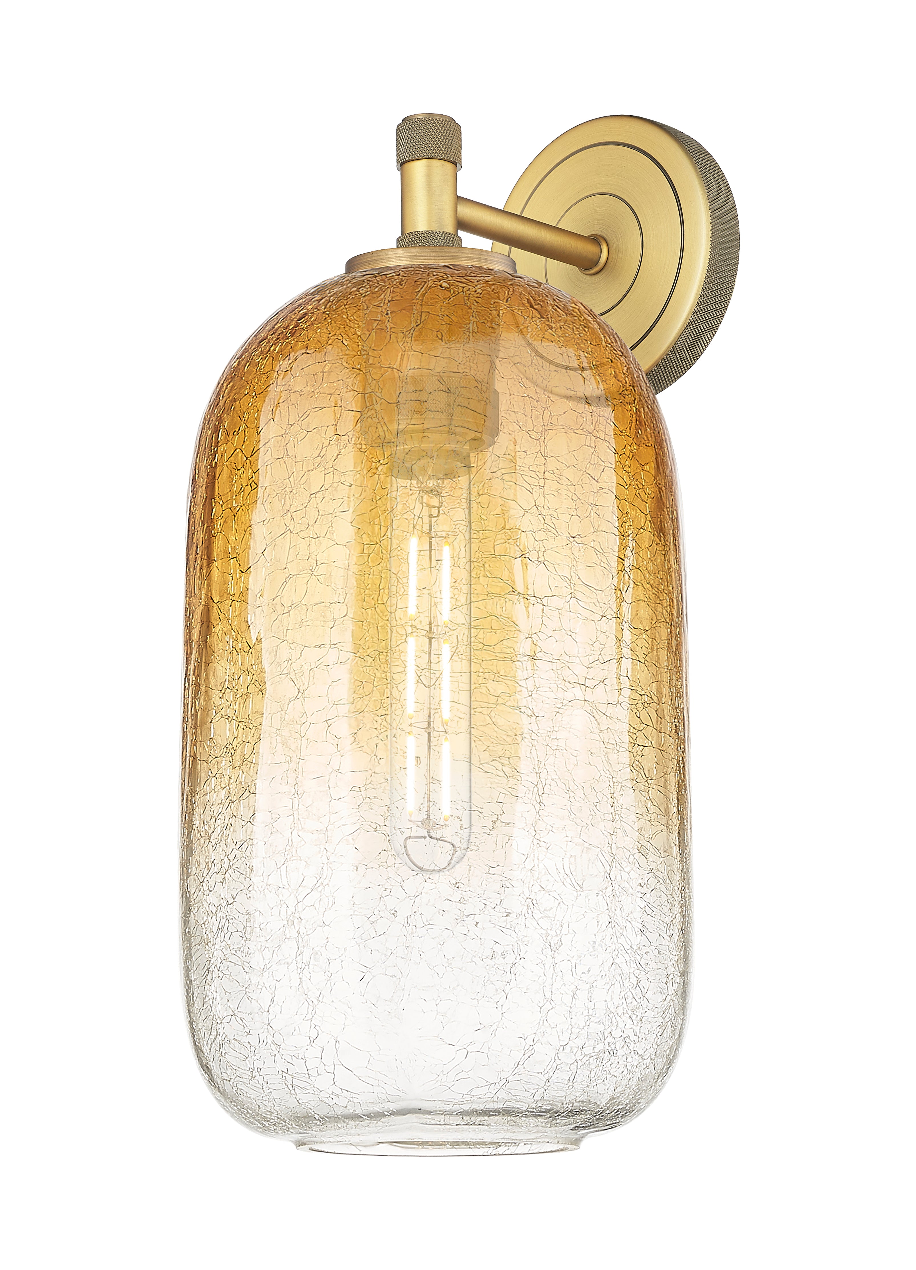 Downtown Urban Sconce Cast Brass Glass