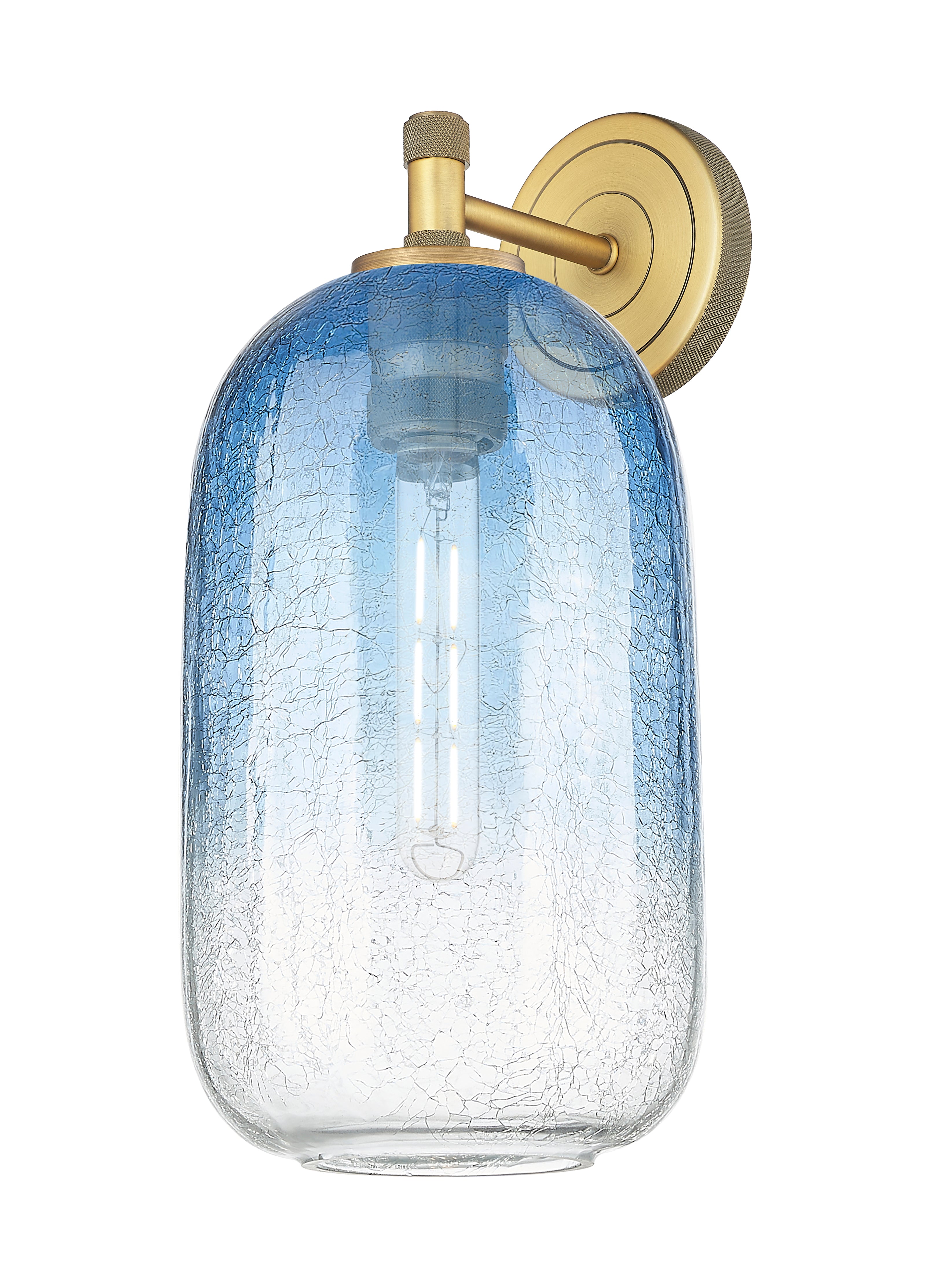 Downtown Urban Sconce Cast Brass Glass
