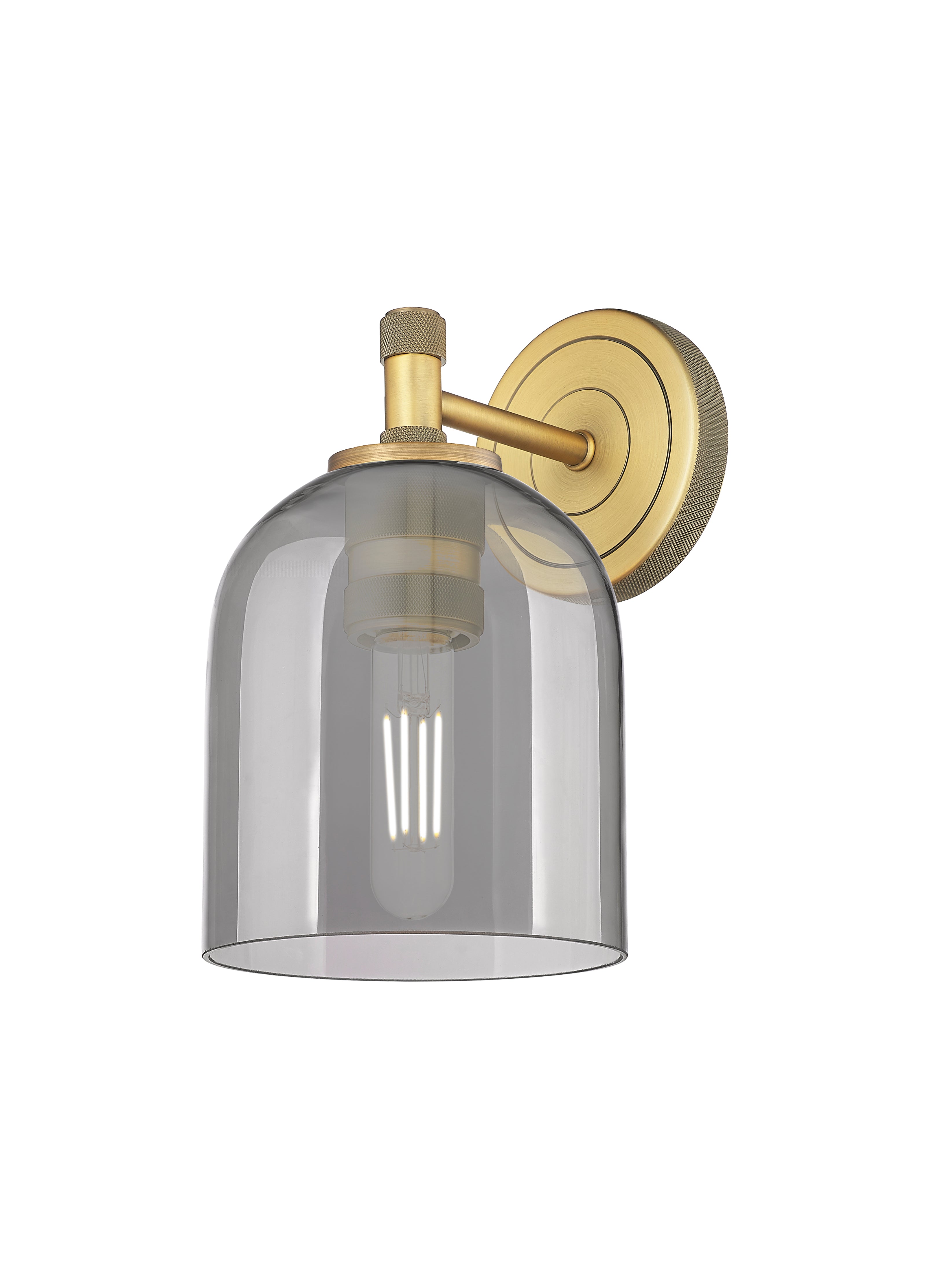 Downtown Urban Sconce Cast Brass Glass