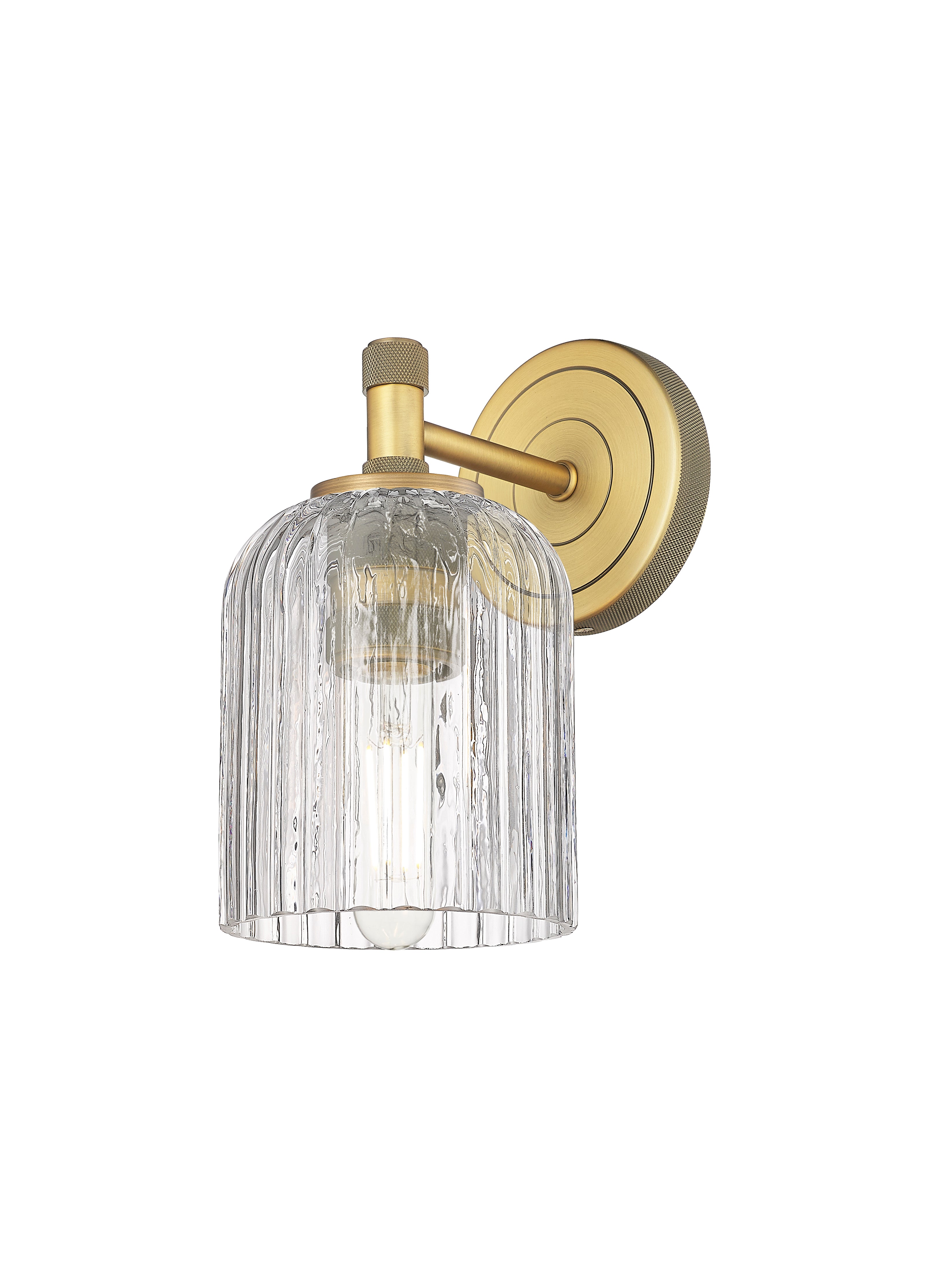 Downtown Urban Sconce Cast Brass Glass