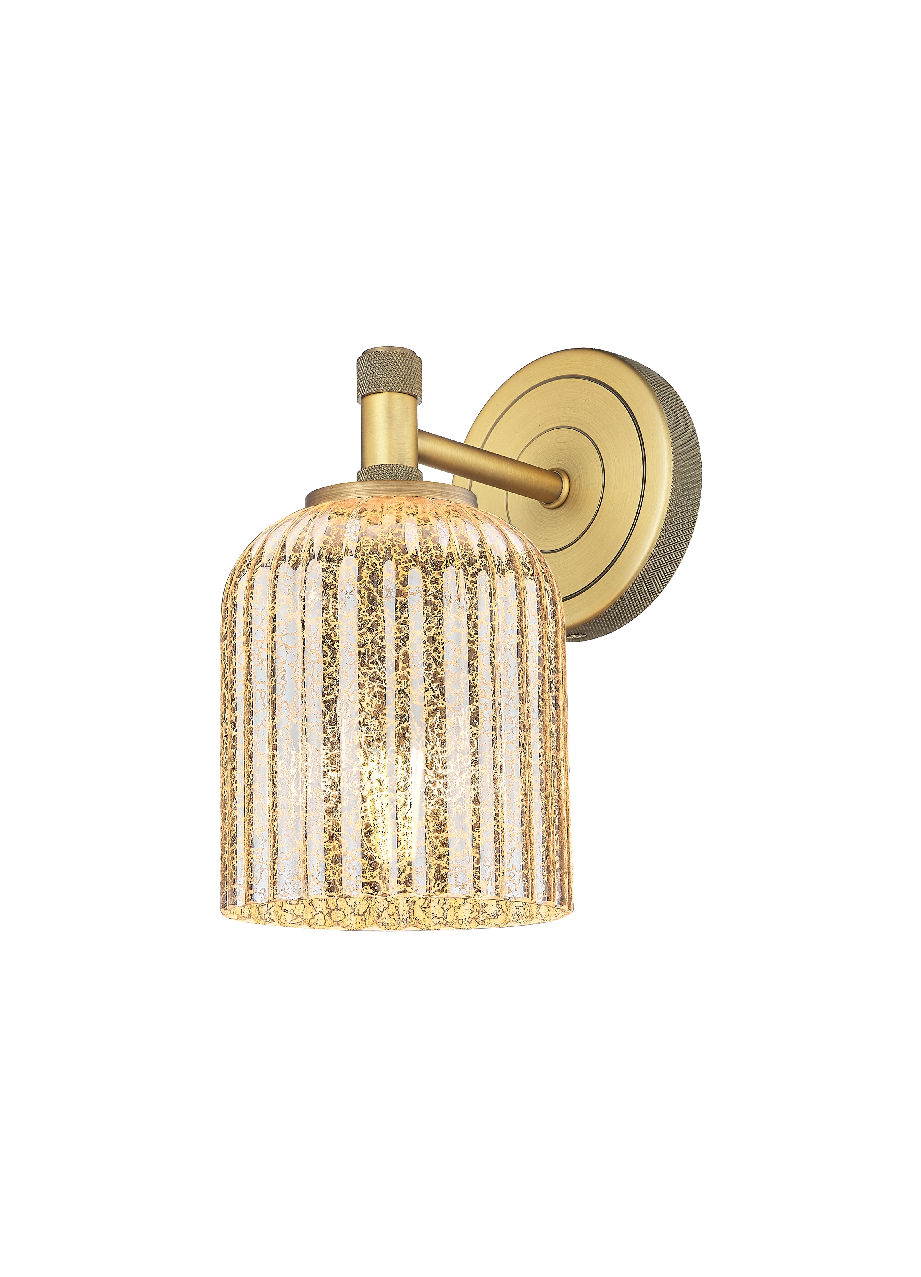 Downtown Urban Sconce Cast Brass Glass