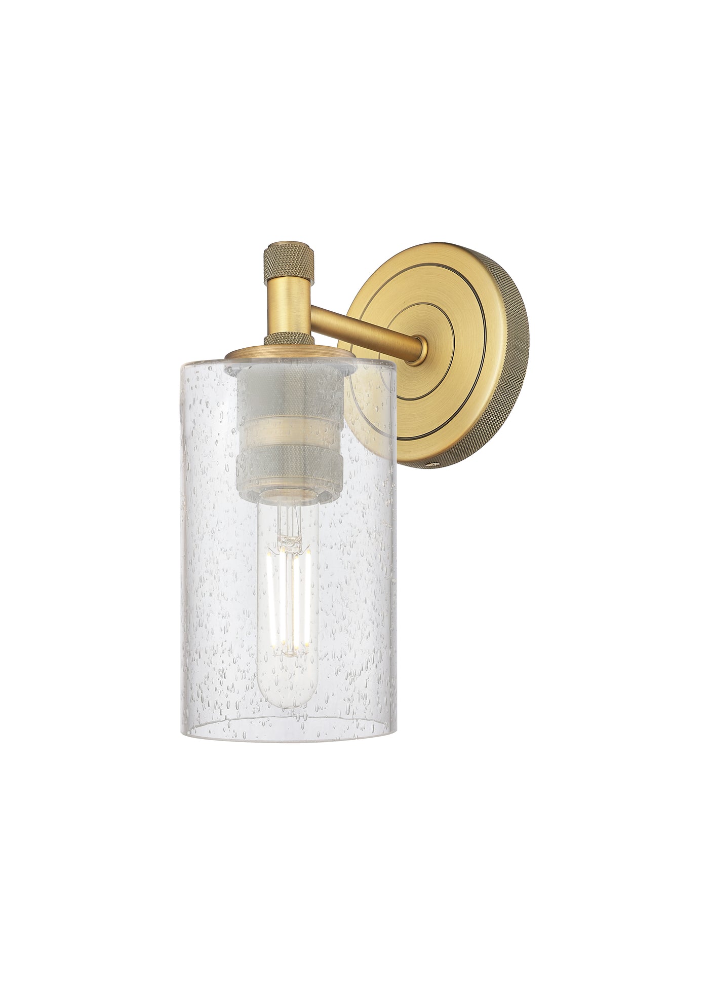 Downtown Urban Sconce Cast Brass Glass