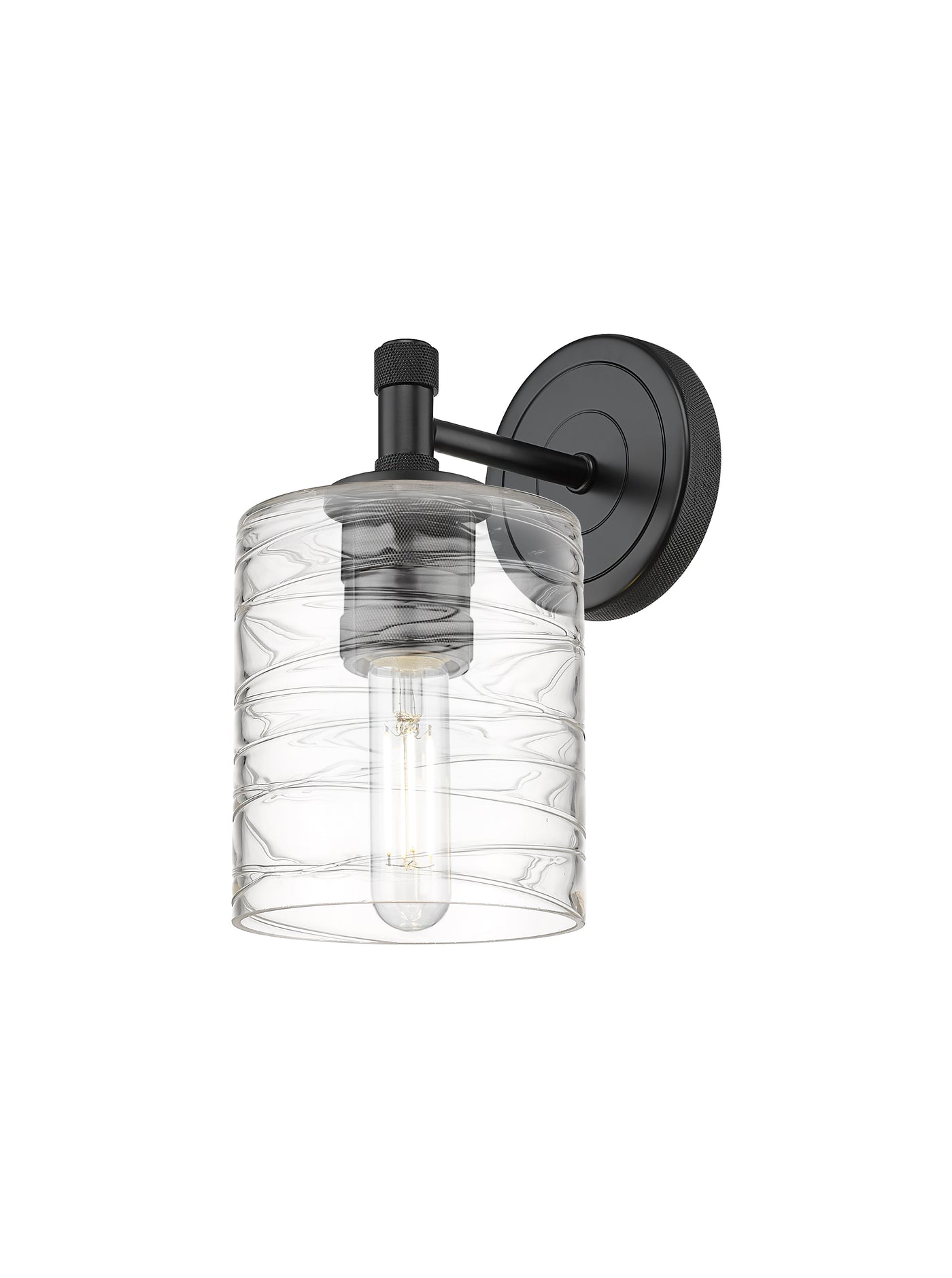 Downtown Urban Sconce Cast Brass Glass
