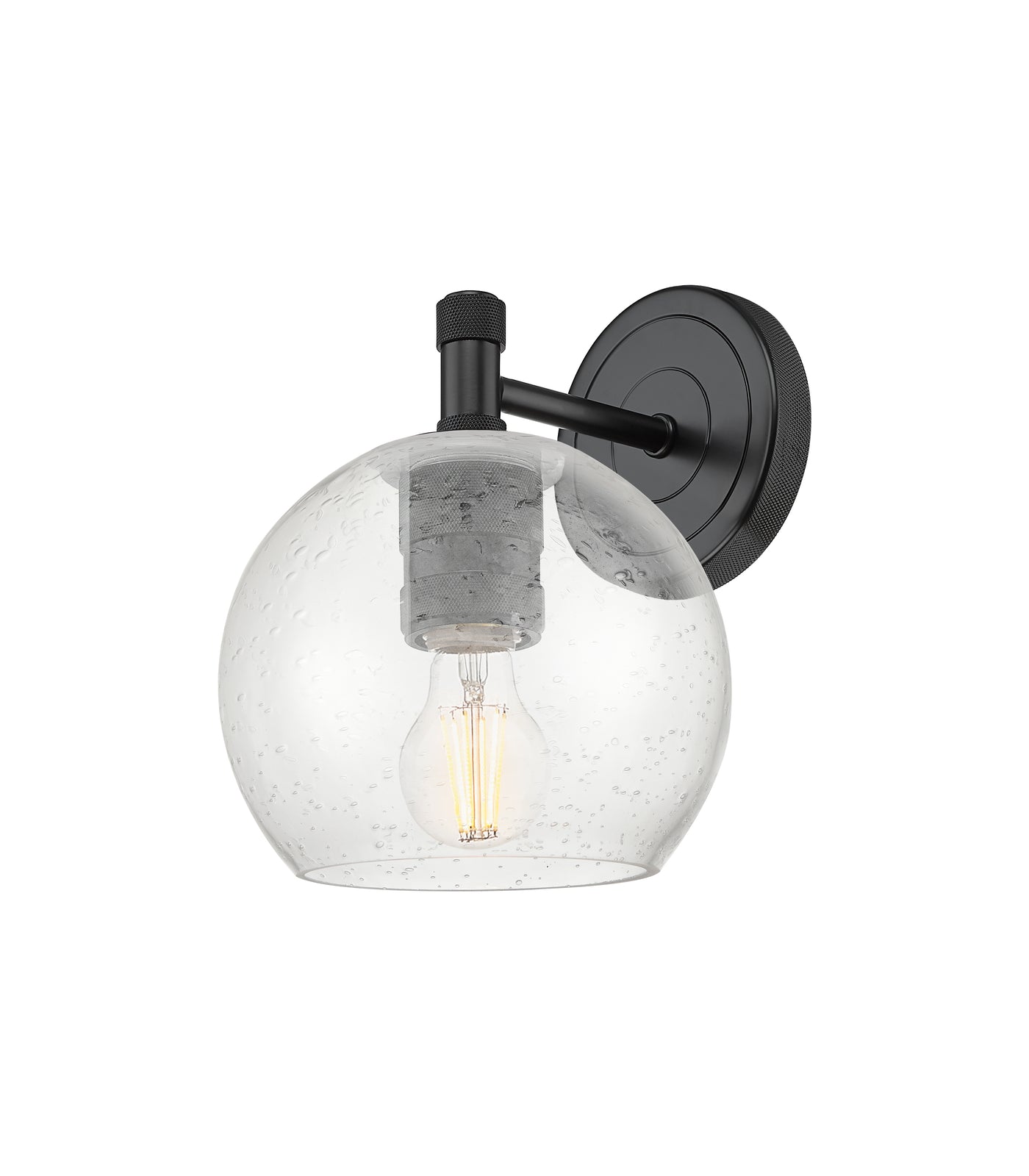Downtown Urban Sconce Cast Brass Glass