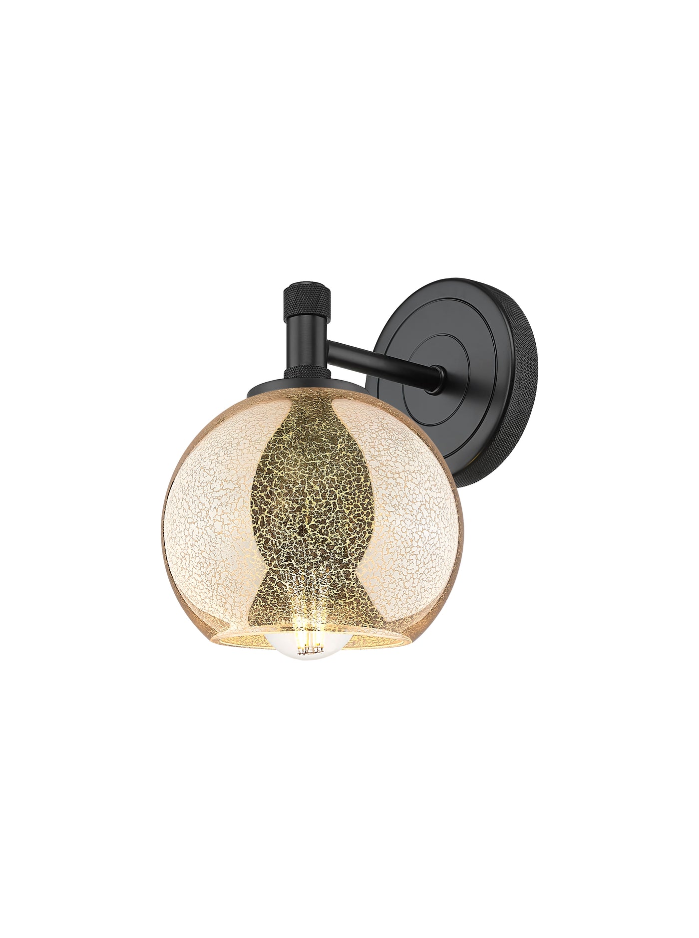 Downtown Urban Sconce Cast Brass Glass
