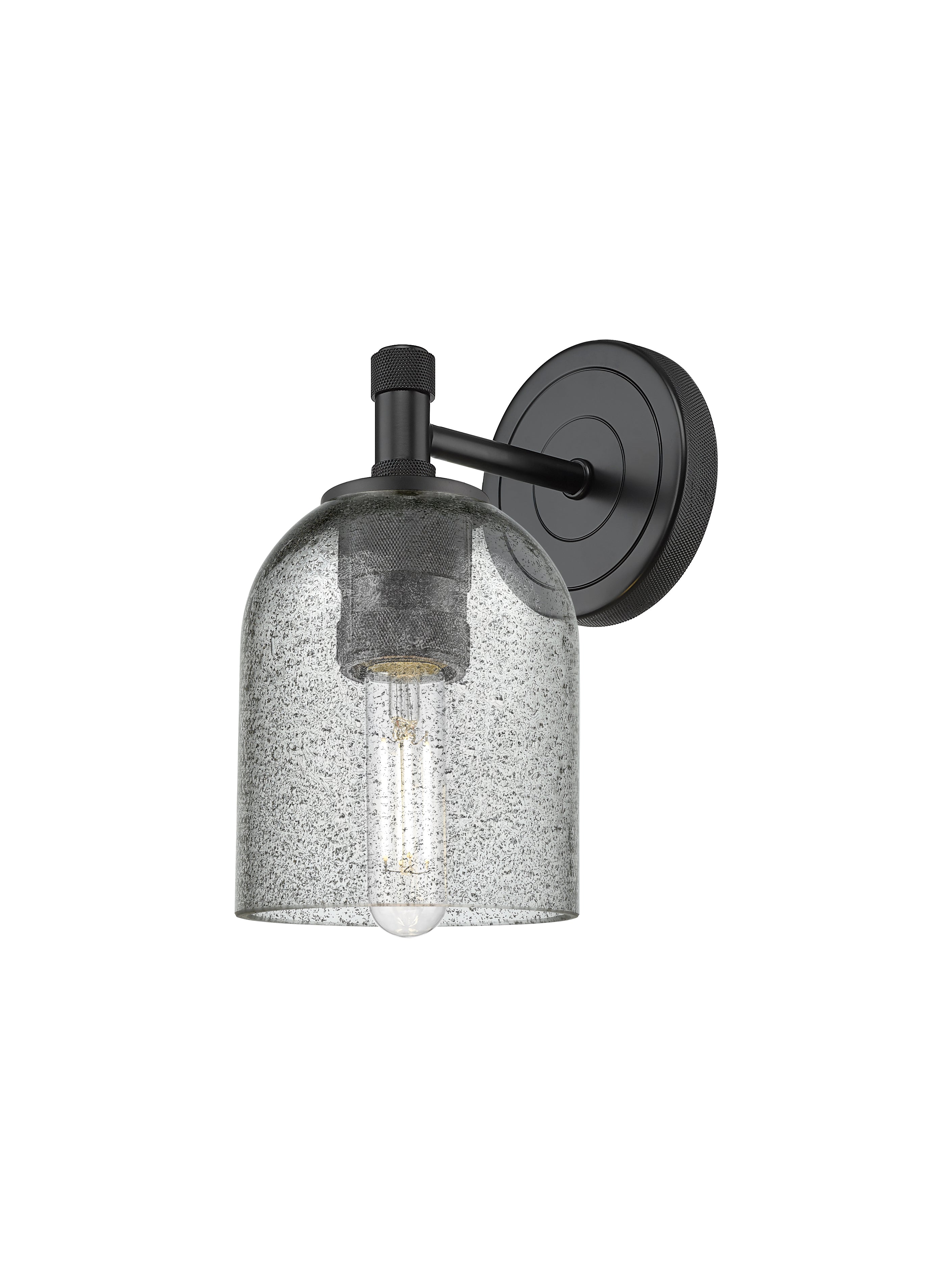 Downtown Urban Sconce Glass Brass Steel